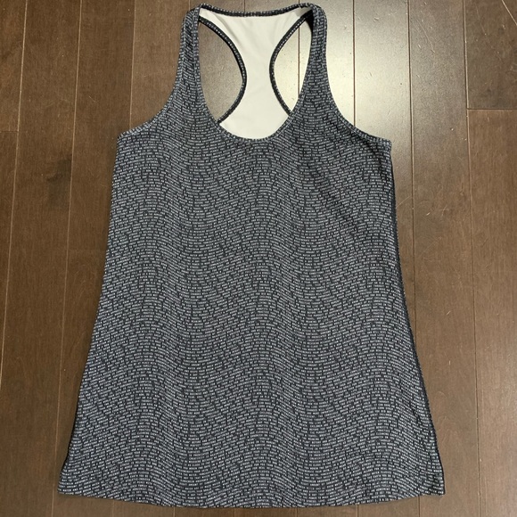 lululemon athletica Tops - RARE* Lululemon Cool Racerback Seawheeze Manifesto